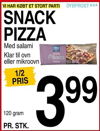 ABC Lavpris Snack pizza tilbud