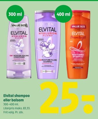 Coop 365 Elvital shampoo tilbud