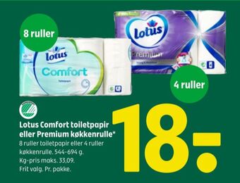 Coop 365 Comfort toiletpapir tilbud