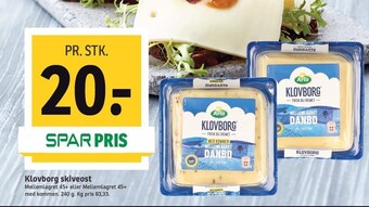 SPAR Klovborg skiveost tilbud