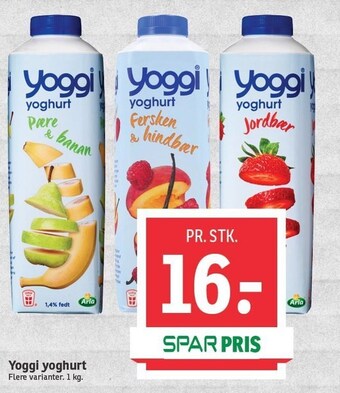SPAR Yoggi yoghurt tilbud