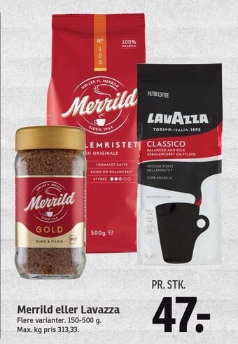 SPAR Merrild el. Lavazza tilbud