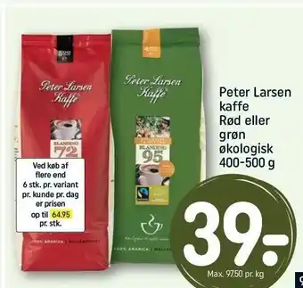 REMA 1000 Peter Larsen kaffe rød el. grøn tilbud