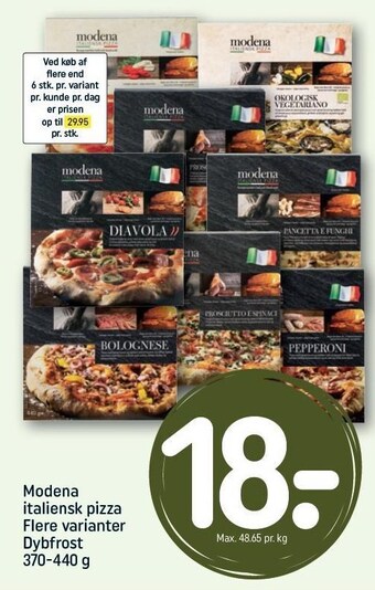 REMA 1000 Modena italiensk pizza tilbud