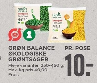 MENY Grøn balance økologiske grøntsager tilbud