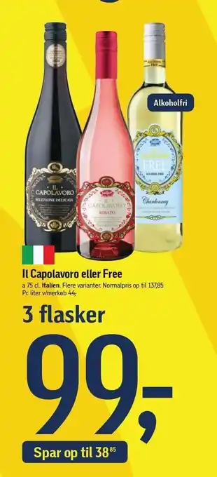 Føtex IL Capolavoro el. Free tilbud