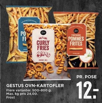 MENY Gestus ovn-kartofler tilbud