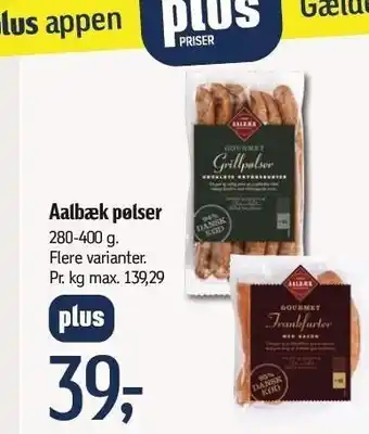 Føtex Aalbæk pølser tilbud