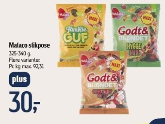 Føtex Malaco slikpose tilbud