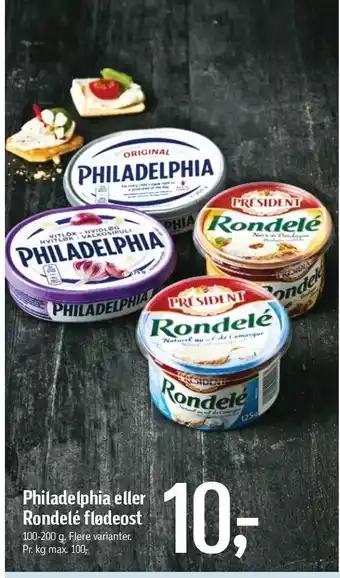 Philadelphia el. Rondelé flødeost - Flere varianter
