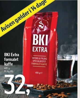 Føtex BKI Extra formalet kaffe tilbud