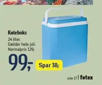 Føtex Køleboks 24L tilbud