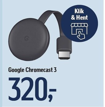 Føtex Google chromecast 3 tilbud