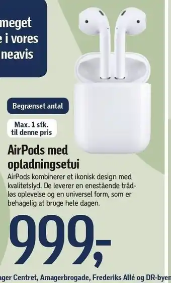 Føtex AirPods m. opladningsetui tilbud
