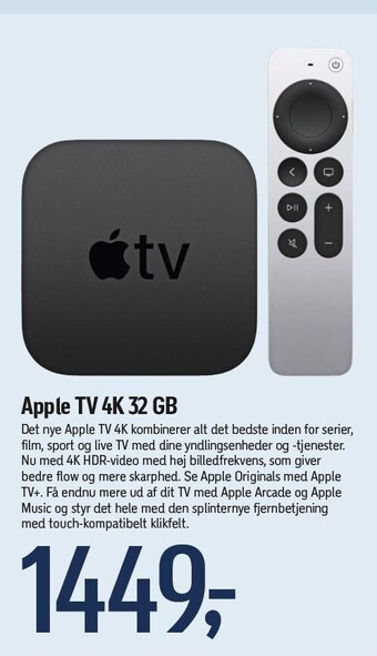 Føtex Apple TV 4K 32 GB tilbud