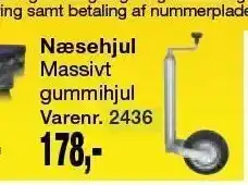 Harald Nyborg Næsehjul - massivt gummihjul tilbud