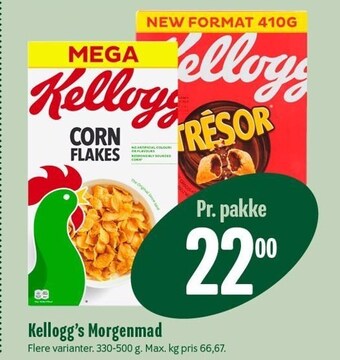 Min Købmand Kellogg's morgenmad tilbud