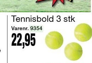 Harald Nyborg Tennisbold 3 stk tilbud