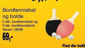 Harald Nyborg Bordtennisbat og bolde tilbud