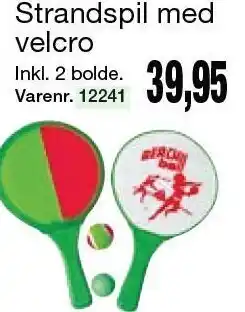Harald Nyborg Strandspil med velcro inkl. 2 bolde tilbud