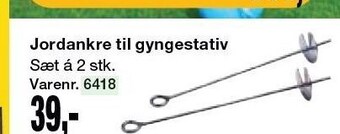 Harald Nyborg Jordankre til gyngestativ tilbud