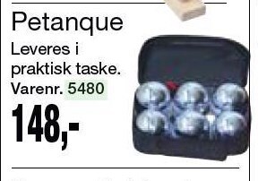 Harald Nyborg Petanque tilbud