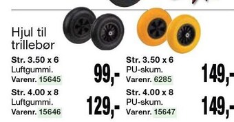 Harald Nyborg Hjul til trillebør tilbud