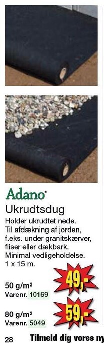 Harald Nyborg Ukrudtsdug tilbud