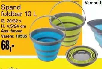 Harald Nyborg Spand foldbar 10L tilbud