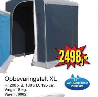 Harald Nyborg Opbevaringstelt XL tilbud