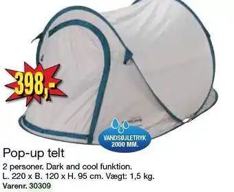 Harald Nyborg Pop-Up telt 2 pers. tilbud