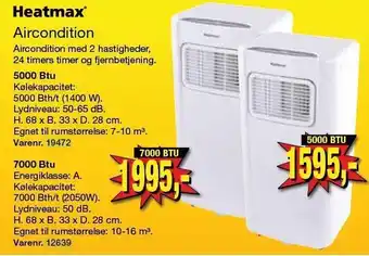 Harald Nyborg Aircondition 5000 BTU el. 7000 BTU tilbud