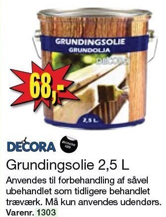 Harald Nyborg Grundingsolie 2,5L tilbud