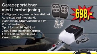 Harald Nyborg Garageportåbner med fjernbetjening tilbud