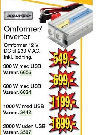 Harald Nyborg Omformer/inverter tilbud
