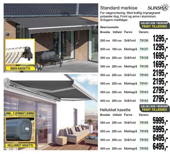 Harald Nyborg Standard markise tilbud