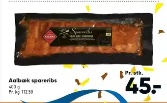 Bilka Aalbæk spareribs tilbud