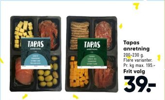 Bilka Tapas anretning tilbud