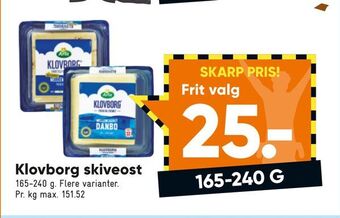 Bilka Klovborg skiveost tilbud