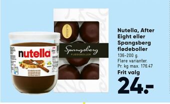 Nutella, After Eight eller Spangsberg flødeboller