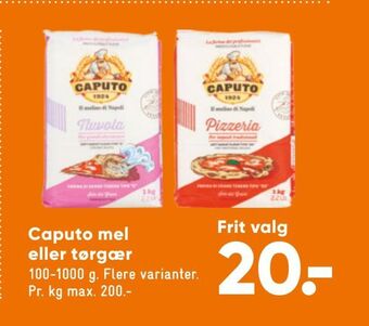 Bilka Caputo mel eller tørgær tilbud