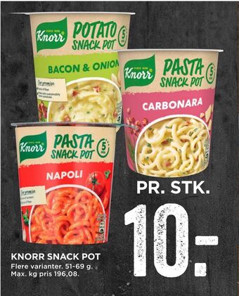 MENY Knorr snack pot tilbud