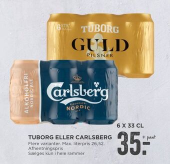 MENY Tuborg eller carlsberg tilbud