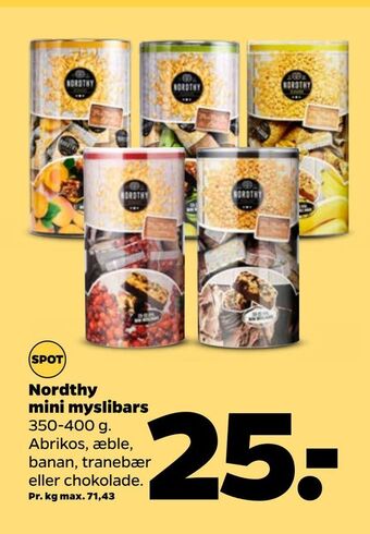 Netto Nordthy mini myslibars tilbud