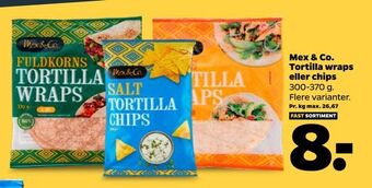 Netto Mex & Co. Tortilla wraps eller chips tilbud
