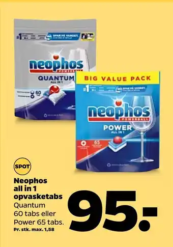Netto Neophos all in opvasketabs tilbud