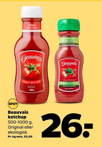 Netto Beauvais ketchup tilbud