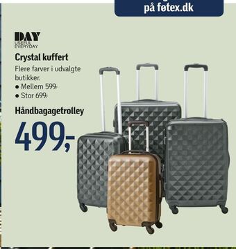 Føtex Crystal kuffert Håndbagagetrolley tilbud