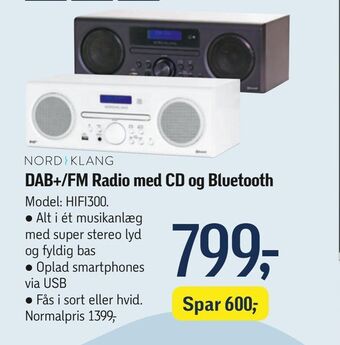 Føtex DAB+/FM Radio med CD og Bluetooth tilbud