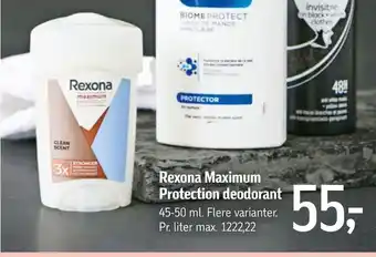 Føtex Rexona Maximum Protection deodorant tilbud